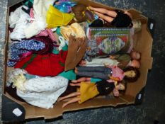 VINTAGE SINDY TYPE DOLLS AND CLOTHING.