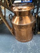 A COPPER CHURN