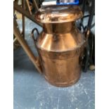 A COPPER CHURN