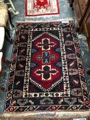 A TURKISH TRIBAL RUG. 172 x 122cms