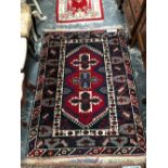 A TURKISH TRIBAL RUG. 172 x 122cms