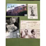 A COLLECTION OF GREAT TRAIN ROBBERY RELATED PHOTOGRAPHS AND EPHEMERA SOME BEARING SIGNATURES.