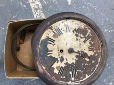A MAHOGANY CASED WALL TIMEPIECE RETAILED BY MAPLE & CO.