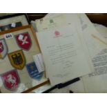 THE CORRESPONDENCE AND EPHEMERA OF SIR FREDERICK SNOW CBE., TO INCLUDE LETTERS FROM POLITICIANS,