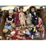 A COLLECTION OF INDIAN AND OTHER COSTUME DOLLS