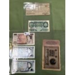 VINTAGE GB COINS AND VARIOUS BANK NOTES.