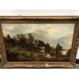 THEODORE HINES (EARLY 20th C. SCHOOL) BEN NEVIS, SIGNED, OIL ON CANVAS. 51 x 76cms