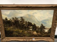 THEODORE HINES (EARLY 20th C. SCHOOL) BEN NEVIS, SIGNED, OIL ON CANVAS. 51 x 76cms