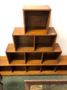 A VINTAGE OAK UNIX BOOKCASE