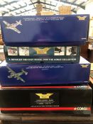 FOUR BOXED CORGI AVIATION ARCHIVE DIE CAST AEROPLANES