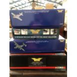 FOUR BOXED CORGI AVIATION ARCHIVE DIE CAST AEROPLANES