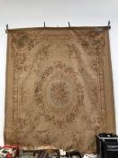 AN AUBUSSON TYPE TAPESTRY CARPET. 306 x 238cms