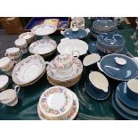 A PARAGON COUNTRY LANE PART TEA SERVICE, A POOLE PART DINNER SERVICE AND OTHER CHINA WARES.