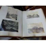 TWO 19th CENTURY SCRAP AND PHOTOGRAPH ALBUMS INCLUDING SOUTH AUSTRALIAN SCENES.