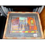 AN INTERESTING MIXED MEDIA PAINTING SIGNED CHARLES BAIRD, 1990.