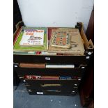 FIVE BOXES OF BOOKS: CHILDRENS BOOKS, NOVELS, TEXT BOOKS, ETC.