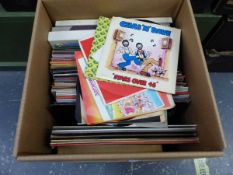 A COLLECTION OF VINTAGE RECORD ALBUMS AND SINGLES INC. COUNTRY, EASY LISTENING, ETC.