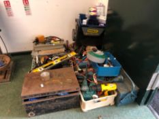 VARIOUS POWER TOOLS, HAND TOOLS ETC.