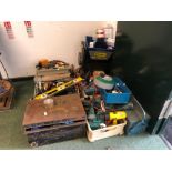 VARIOUS POWER TOOLS, HAND TOOLS ETC.