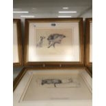 AFTER CECIL ALDIN, A SET OF SIX FRAMED DOG CARTOONS