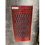 THREE ORIENTAL TRIBAL MATS (3)