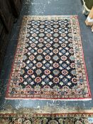 A GOOD QUALITY PERSIAN RUG. 157 x 106cms