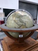 A GERMAN COLUBUS EARTH ERDGLOBUS MODEL 200 GLOBE