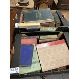 THREE BOXES OF ANTIQUE BOOKS, MAINLY 19th AND 20th CENTURY