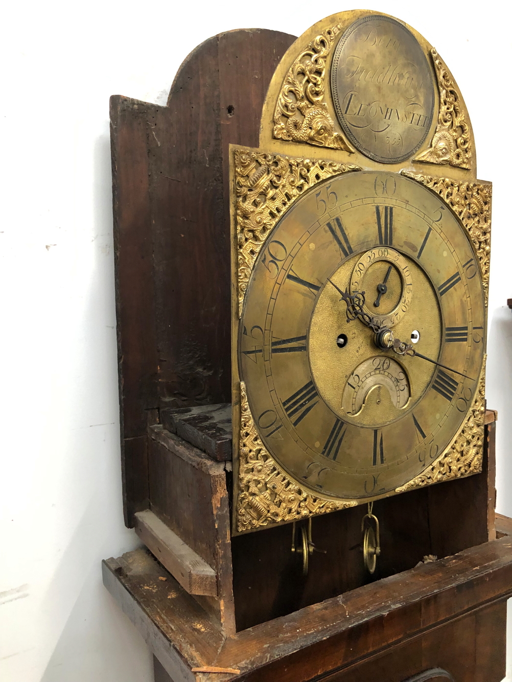 BENJAMIN FIELDROUSE, LEOMINSTER, A MAHOGANY LONG CASED CLOCK, THE BRASS ARCHED DIAL WITH - Image 20 of 24