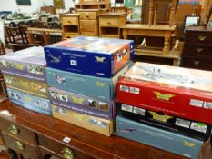 TEN BOXES OF CORGI AVIATION ARCHIVE DIE CAST AEROPLANES