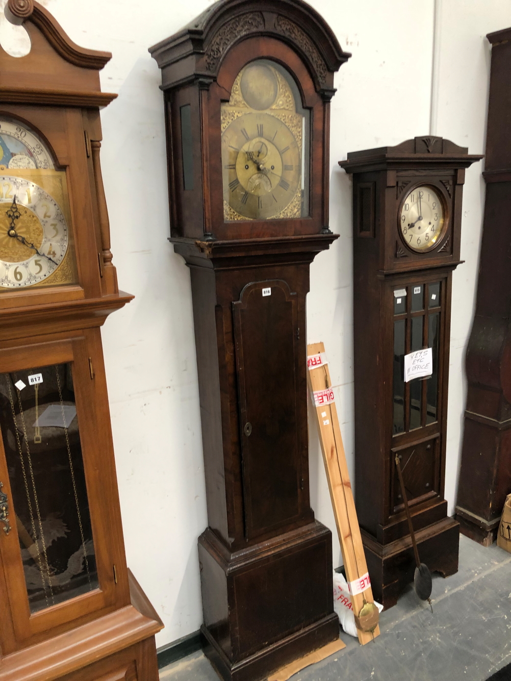 BENJAMIN FIELDROUSE, LEOMINSTER, A MAHOGANY LONG CASED CLOCK, THE BRASS ARCHED DIAL WITH - Image 2 of 24
