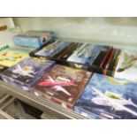 NINE VARIOUS CORGI BOXED AVIATION ARCHIVE AIRCRAFT AND A LARGE NUMBER OF UNBOXED EXAMPLES.