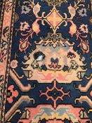 A VINTAGE TUFTED RUNNER OF OUSHAK DESIGN 380 x 120 cm's