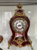 A HENRY MARC CLOCK IN AN ORMOLU MOUNTED TORTOISESHELL BALLOON SHAPED CASE SURMOUNTED BY A TWO