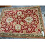 INDIAN RUG OF ZEIGLER DESIGN 210 x 154 cm's