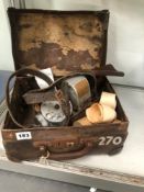 A VINTAGE TIM SYSTEM TICKET MACHINE CICA 1940's WITH PAPER ROLLS