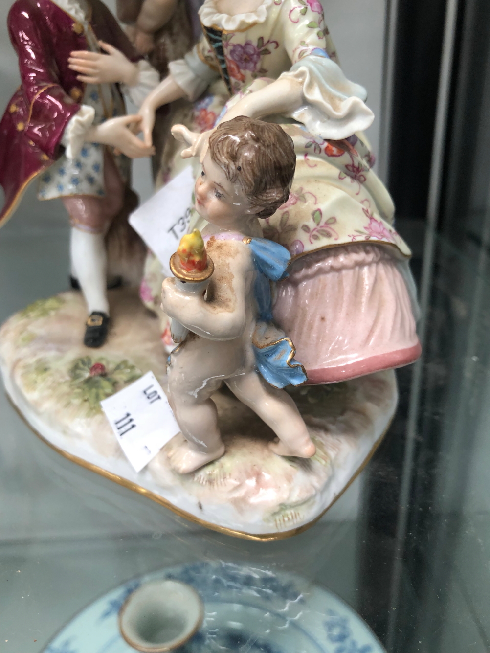 A FIGURAL MEISSEN GROUP AND TWO OTHERS - Image 12 of 26