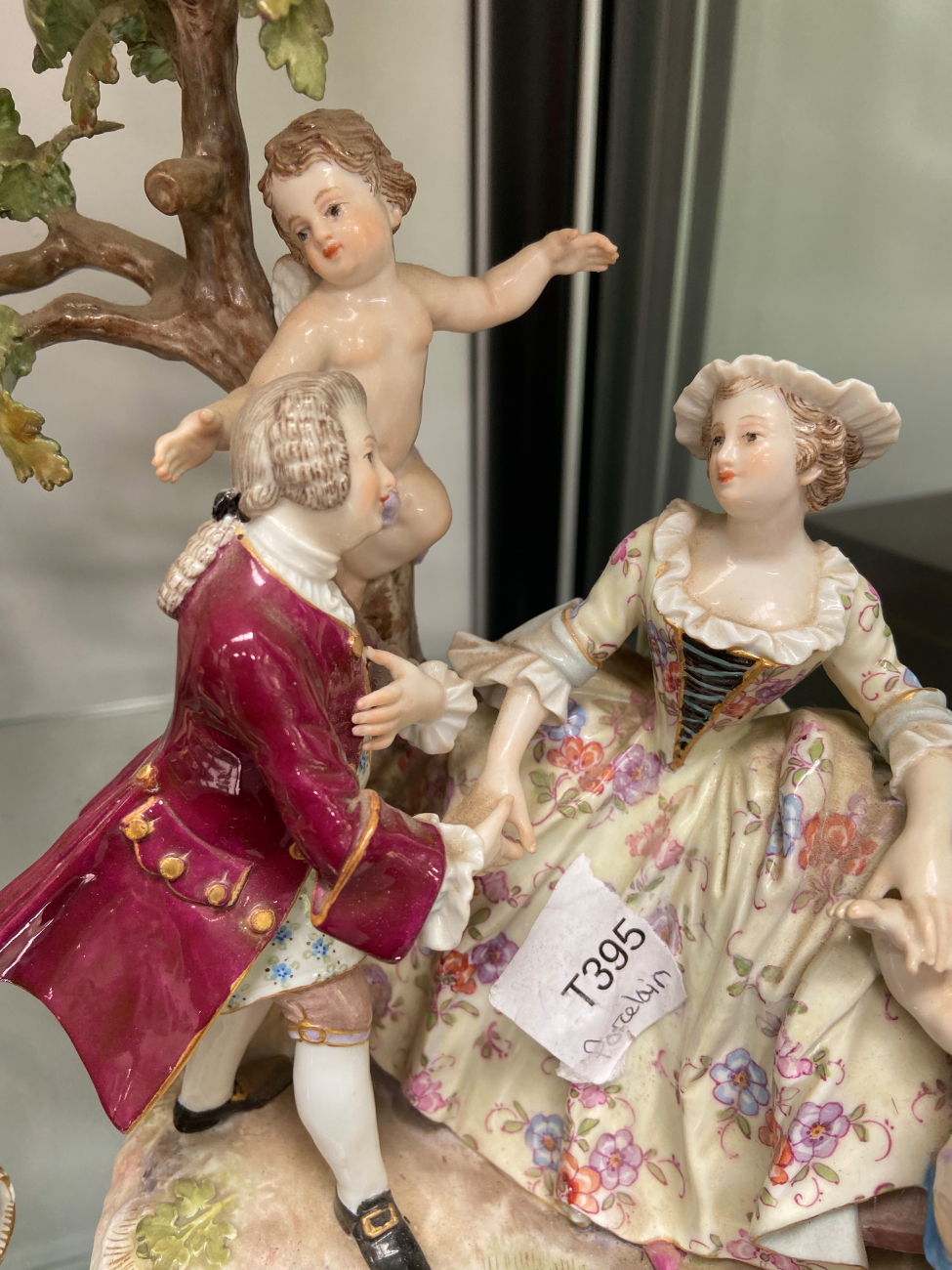 A FIGURAL MEISSEN GROUP AND TWO OTHERS - Image 6 of 26