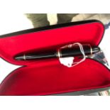 A MONTBLANC FOUNTAIN PEN FITTED WITH AN 18ct GOLD NIB, NUMBER 4810.