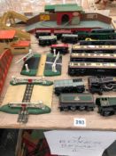VARIOUS TRAINS TENDERS, TRACK, TRACK SIDE AND ELECTRICAL'S TO INCLUDE HORNBY, DUBLO, MECCNAO ETC