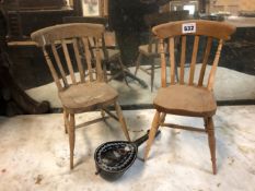 A SMALL ITALIAN CLOCK WORK MANDOLIN FORM MUSIC BOX, AND TWO MINIATURE CHAIRS.