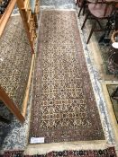 A ORIENTAL RUNNER OR PERSIAN TABRIZ DESIGN 290 x 80 cm's