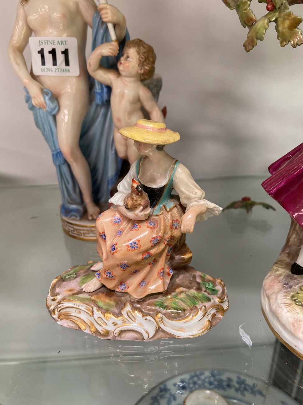 A FIGURAL MEISSEN GROUP AND TWO OTHERS - Image 3 of 26