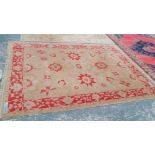 A ORIENTAL RUG OF ZIEGLER DESIGN 264 x 201 cm's