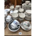 A PART DINNER SERVICE FOR LORD NELSON POTTERY AND A SUSIE COOPER PART TEA SERVICE.