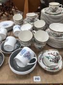 A PART DINNER SERVICE FOR LORD NELSON POTTERY AND A SUSIE COOPER PART TEA SERVICE.