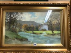 ROBERT JONES, 20th CENTURY ENGLISH SCHOOL, THREE LANDSCAPE OIL PAINTINGS ALL SIGNED ON INSCRIBED ,