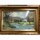 ROBERT JONES, 20th CENTURY ENGLISH SCHOOL, THREE LANDSCAPE OIL PAINTINGS ALL SIGNED ON INSCRIBED ,