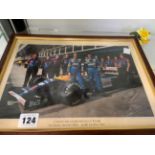 A SONY SMART WATCH 3, AND A SIGNED CANON WILLIAMS RENAULT TEAM GRAND PRIX FRAMED PHOTOGRAPH.