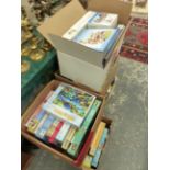 A LARGE COLLECTION OF VINTAGE AND MODERN JIGSAW PUZZLES.